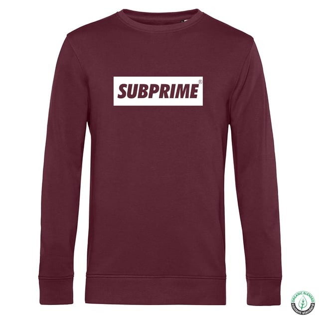 Heren sweater van het merk Subprime. De Sweaters van Subprime zijn gemaakt van 80% organisch katoen en 20% gerecycled polyester, goed voor mens en natuur! Het zachte katoen zorgt voor een heerlijk draagcomfort. De Sweater heeft een normale pasvorm.  Merk: SubprimeModelnaam: Sweater BlockCategorie: heren sweaterMaterialen: organisch katoen, gerecycled polyesterKleur: burgundy rood