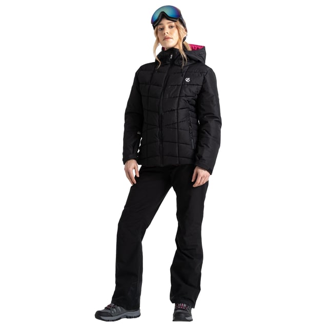 100% Recycled Polyester. Fabric: Stretch. Design: Logo, Quilted. Fabric Technology: Ared 15/30, Breathable, DWR Finish, Thermal, Waterproof. Cuff: Adjustable, Inner Stretch, Touch Fastening Tab. Chin Guard, Gel Grip, Goggle Stash With Lens Wipe, High Warmth, Inner Zip Guard, Scrim Back Panel, Snowskirt, Taped Seams. Neckline: Hooded, Standing Collar. Sleeve-Type: Long-Sleeved. Hood Features: Grown On Hood, Technical, Wired Peak. Pockets: Ski Pass Pocket, 2 Lower Pockets, Zip, 2 Internal Pockets, Stow Pocket, Mesh Lined. Fastening: Zip. Hem: Adjustable. Sustainability: Made from Recycled Materials. 6 UK: 30 in. 8 UK: 32 in. 10 UK: 34 in. 12 UK: 36 in. 14 UK: 38 in. 20 UK: 45 in. 18 UK: 43 in. 16 UK: 40 in.