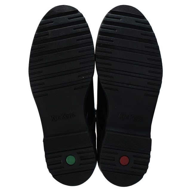 Kickers Lachly T Hook & Loop Black Smooth Leather Kids Shoes 1_14102