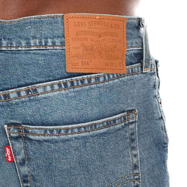 Men's Levis 514 Straight Destroying Angel Jeans in Denim