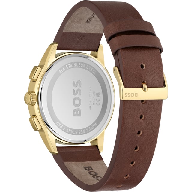 Hugo Boss Dapper Braun Herren Armbanduhr 1513926