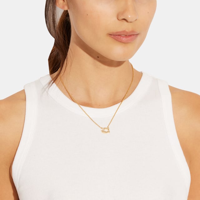 Pave Signature C Necklace