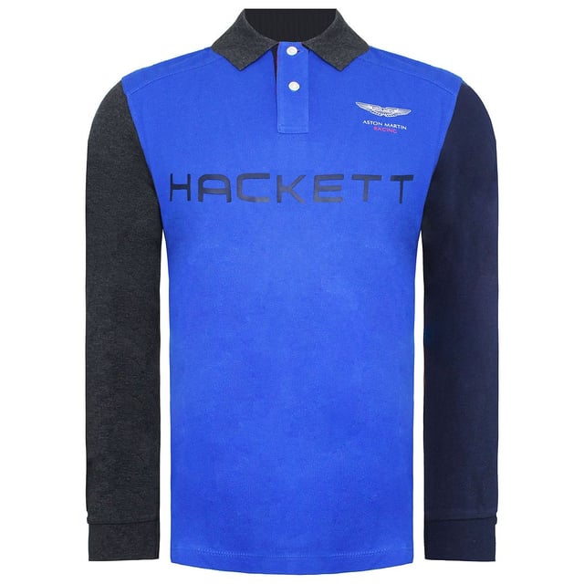 The Hackett Aston Martin Racing Panel Men's Blue Polo Shirt is a stylish and sporty piece of clothing that combines the elegance of Hackett London with the racing heritage of Aston Martin. This polo shirt is designed for individuals who appreciate both fashion and motorsports. Here are the key features of this exceptional blue polo shirt:

 Premium Quality:  Crafted with meticulous attention to detail, this polo shirt is made from high-quality materials to ensure durability, comfort, and a polished appearance.

 Aston Martin Racing Collaboration:  The shirt is a result of the collaboration between Hackett London and Aston Martin Racing, two iconic British brands. This partnership seamlessly combines the world of fashion and motorsports, resulting in a shirt that exudes luxury and performance.

 Sporty Panel Design:  The shirt features a sporty panel design with contrasting colors, creating a dynamic and eye-catching look. This design element is inspired by racing aesthetics and adds a touch of excitement to the shirt.

 Classic Blue Color:  The polo shirt is presented in a classic blue color that signifies both style and versatility. Blue is a timeless choice that complements a wide range of casual and sporty outfits.

 Polo Collar:  The shirt features a traditional polo collar with a buttoned placket, offering a smart-casual appearance that's suitable for various occasions.

 Short Sleeves:  With short sleeves, this polo shirt provides comfort and freedom of movement, making it ideal for active lifestyles and warm-weather wear.

 Aston Martin Branding:  Look for discreet Aston Martin Racing branding, which may include logos or emblems, highlighting the authenticity of the collaboration and the shirt's exclusivity.

<