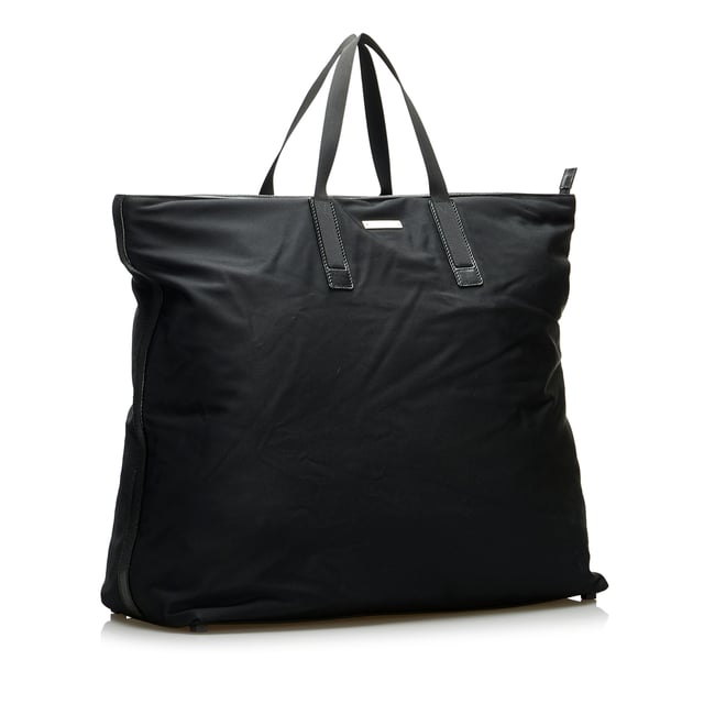 Vintage Gucci GG Nylon Tote Bag Black