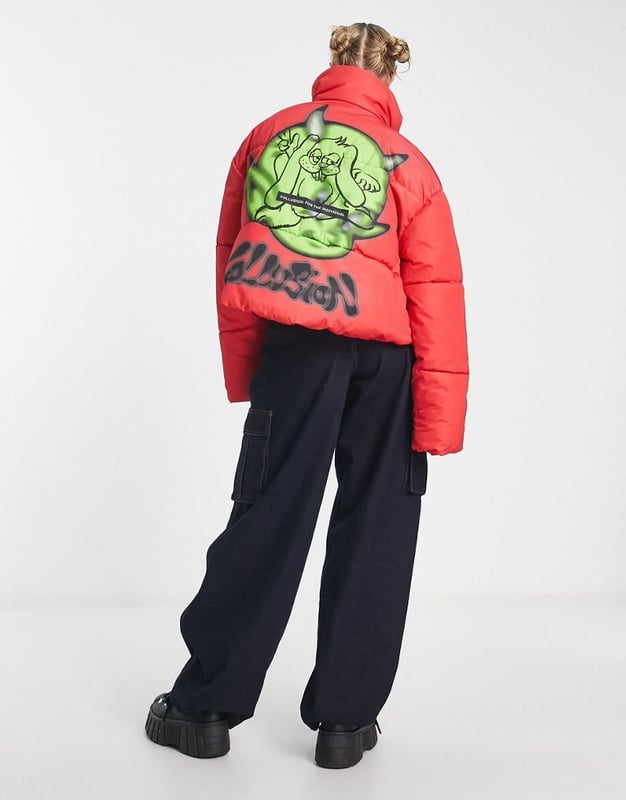 Collusion cropped tech jacket hot sale