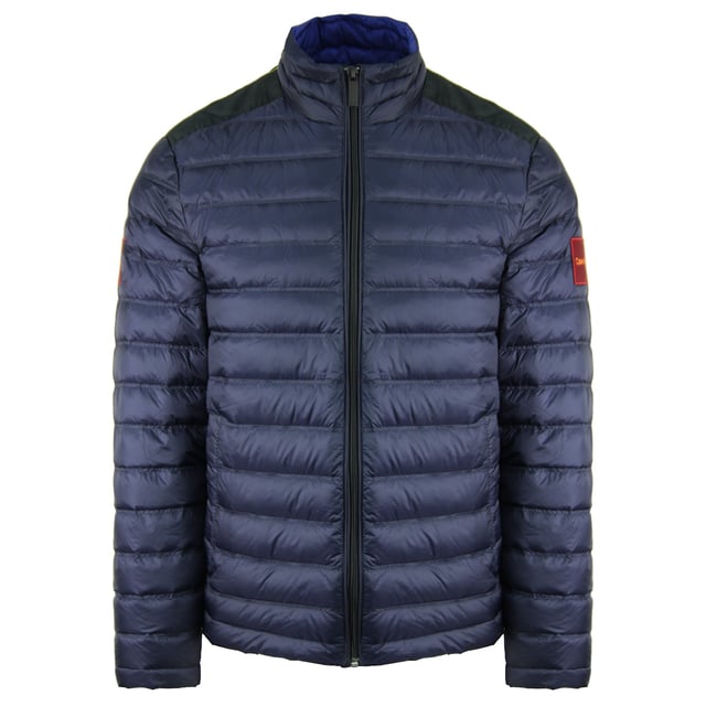 Calvin Klein Nylon Light Down Zip Up Navy Mens Padded Coat K10K102616 478
