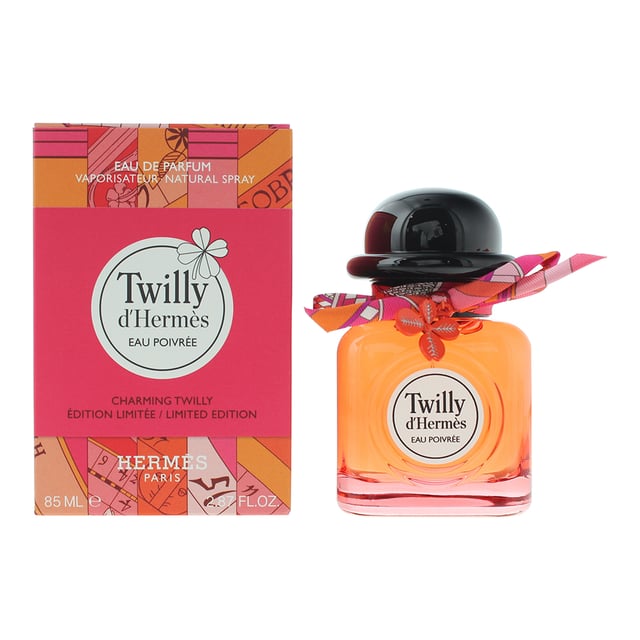 Twilly d'Hermes Eau Poivree Eau de Parfum, launched in 2019, is a Chypre Floral fragrance for women by Hermes. Perfect for Fall, this fragrance can be worn both day and night. Created by Christine Nagel, this fragrance contains a top note of Pink Pepper, a middle note of  Rose and a base note of Patchouli.
