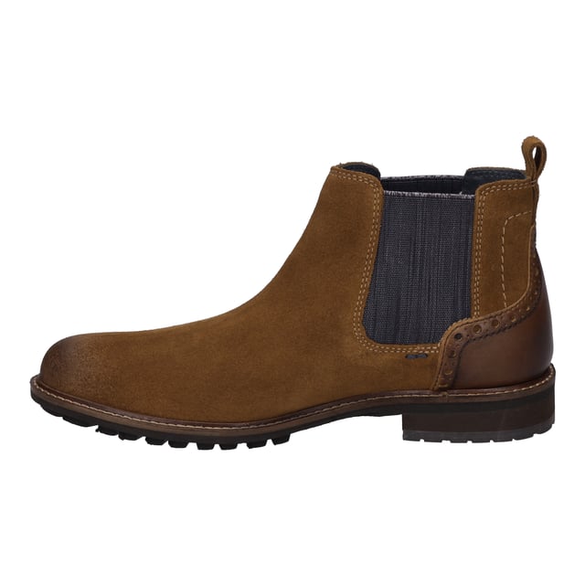 Nuestro botín fabricado con fina piel de becerro. Este modelo Jasper 50 garantiza una entrada fácil mediante un Ilamativo cierre con hebilla. La típica membrana TopDryTex de JOSEF SEIBEL le protege de la lluvia y la nieve. La plantilla extraíble se puede cambiar en un abrir y cerrar de ojos. Adelboden ofrece un ajuste moldeado mediante al método de fabricación AGO. Con el ancho de zapato G Jasper 50 es perfecto. Jasper 50 le da la libertad de seguir su propio camino.