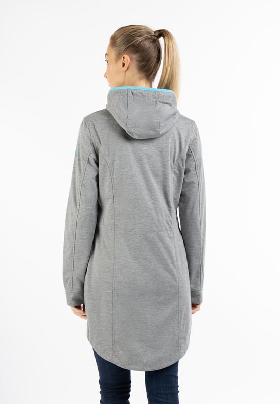 Futter: kein Futter/no lining, Füllung: keine Füllung,  Beschichtung: 100% Thermo-Polyurethan  Ein leichtes, dünnes Jersey-Material auf der Außenseite, volle Funktion in der Innenseite. Dafür sorgt eine Thermo-Polyurethan beschichtete Zwischenschicht, die die Innenseite warm und trocken hält. Ein weiterer Pluspunkt ist die sportliche Longform, die mit einem innen liegenden, elastischen Zugband auf Taille gezogen werden kann. Praktische Elemente wie die Kapuze mit Tunnelzug und Kordel, die Seitentaschen mit Druckknöpfen sowie der 2-Wege-Reißverschluss ergänzen das funktionale Design. Mit dieser Übergangsjacke sind Sie bei allen Aktivitäten an der frischen Luft bestens geschützt.  Funktionsjacke
