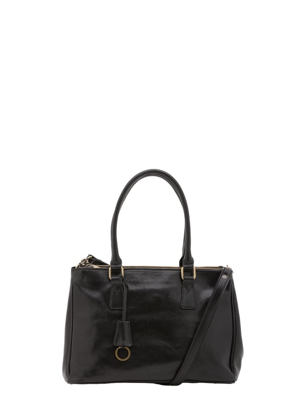 Crossbodytas voor dames met magneetsluiting. één met binnenzakken met ritssluiting. twee met externe zakken met ritssluiting. afneembare lederen schouderband. met leren handvat. een binnencompartiment.  extern materiaal. gevoerd met katoenen binnenkant. Afmetingen: 35x23x16 cm. Gemaakt in Italië