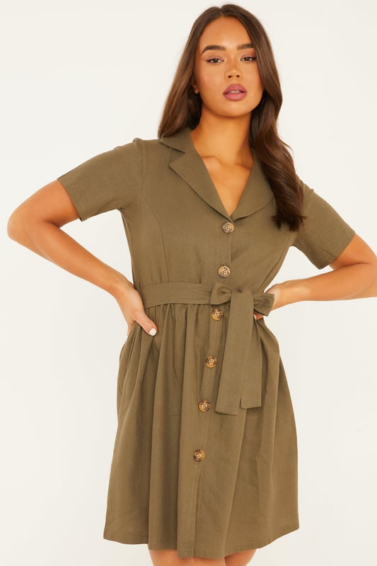 Linen outlet skater dress