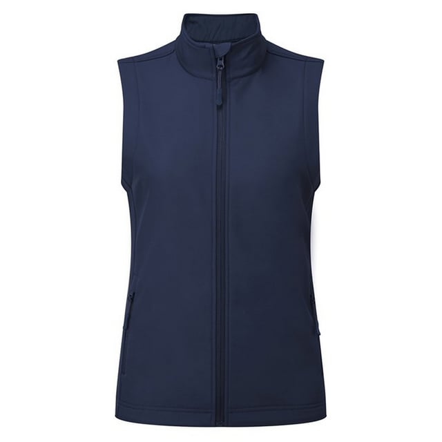 Material: 100% recyceltes Polyester. Innenfutter: Gebundenes Fleece. 280gsm. Design: Einfarbig. 2 Lagen, pflegeleichte, genähte Paneele. Gewebe-Technologie: Schauerresistent, wasserabweisend, windabweisend. Ausschnitt: Kadettenkragen. Ärmel-Typ: Ärmellos. Taschen: 2 Seitentaschen, 2 aufgesetzte Taschen, Reißverschluss. Verschluss: Durchgehender Reißverschluss. Saum: Gebogen, Kordelzug, Gummizug. Nachhaltigkeit: Amfori, GRS-zertifiziert.