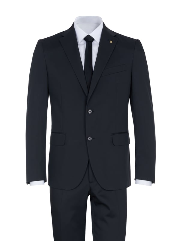 53% lana, 47% poliéster; traje de Corneliani; Modelo: 917R49 1287130 020; Mano de obra de alta calidad; Mezcla de lana suave; cuello de solapa; Dos bolsillos delanteros con solapa, un bolsillo en el pecho; Tres bolsillos interiores; Dos aberturas laterales; pantalón de traje con cierre de gancho y cremallera; Dos bolsillos laterales, dos bolsillos pequeños delante, dos bolsillos de ribete detrás; Hebillas de cinturon