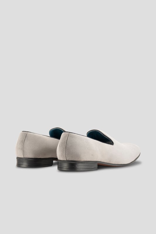Alfie Grey Velvet Loafer