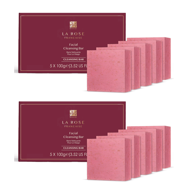 La Rose Française Facial Cleansing Bar is a luxurious product made with natural ingredients like Rose Centifolia Flower Powder, known for its calming and hydrating properties. This formula gently cleanses the skin while leaving it smooth, radiant, and healthy, perfect for those seeking a clean beauty option.