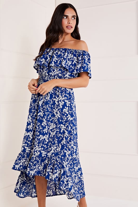 Bardot dip 2024 hem dress