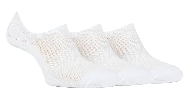 Introducing the Ladies' Jeep Bamboo No Show Socks - a triple pack of comfort, style, and functionality. Crafted from a luxurious blend of 83% Viscose from Bamboo, 14% Polyester, and 3% Elastane, these socks offer an exceptional softness and breathability. The low ankle cut ensures a near-invisible look with various shoe styles and trainers.Enjoy the benefits of arch support and non-slip heel grips, providing a secure and comfortable fit throughout the day. The socks feature standard toe seams and low, slim cuffs for a sleek appearance. With a breathable mesh upper, damp, warm air easily escapes, leaving your feet cool and fresh.These bamboo socks are not only absorbent but also draw moisture away from your skin, keeping it dry and comfortable. Bamboo's natural properties regulate temperature, making these socks ideal for any season. They are machine washable at 40° for easy care.The socks come in a pack of three, featuring plain uppers with mixed color Jeep logos woven into the soles. The soles are padded with protective, heavyweight terry loop cushioning, offering optimal comfort and impact absorption during everyday activities.Experience the versatility and convenience of the Ladies' Jeep Bamboo No Show Socks - perfect for daily wear, sports activities, or casual outings. Treat your feet to the best with these lightweight, cool, and soft bamboo socks!