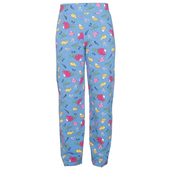 Staying in-in is the new going out-out and our straight legged Regis loungers would be happy to accompany you! In our original animal ramble print, these full length loungers can be paired with many of our comfy and casual styles. Made in our organic cotton fabric with a little bit of stretch and with a deep elasticated waistband, their comfort, quality and sustainability is hard to beat.