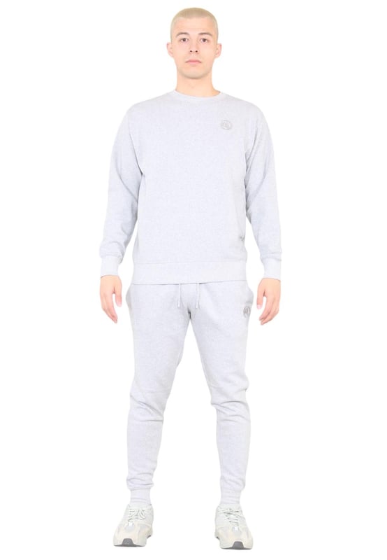 MYT Herren-Pullover-Trainingsanzug mit Rundhalsausschnitt. MYT-Sticklogo auf der Brust und dem linken Bein. Vlies mit gebürsteter Rückseite. Mit geripptem Bund und Bündchen. Slim-Fit-Jogginghose mit 2-Taschen-Design. Elastischer Bund mit Kordelzug.