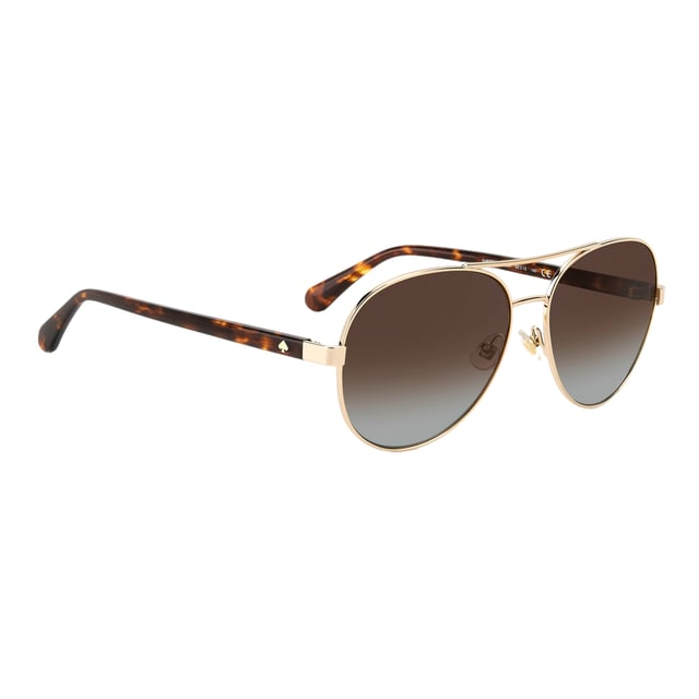 Kate Spade Vrouwen Zonnebril AVERIES06JF8L - Materiaal: Metaal - Kleur frame: Goud - Afmetingen: 58/17/140 mm (Diameter lens / Brug formaat / Lengte veren)