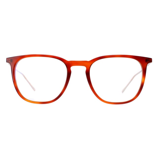 Lacoste Square Mens Light Tortoise L2828PC  Glasses are a classic square shape, with a sleek and lightweight design that provides both comfort and durability. The Lacoste branding on the top of the frame adds a touch of elegance to these glasses,