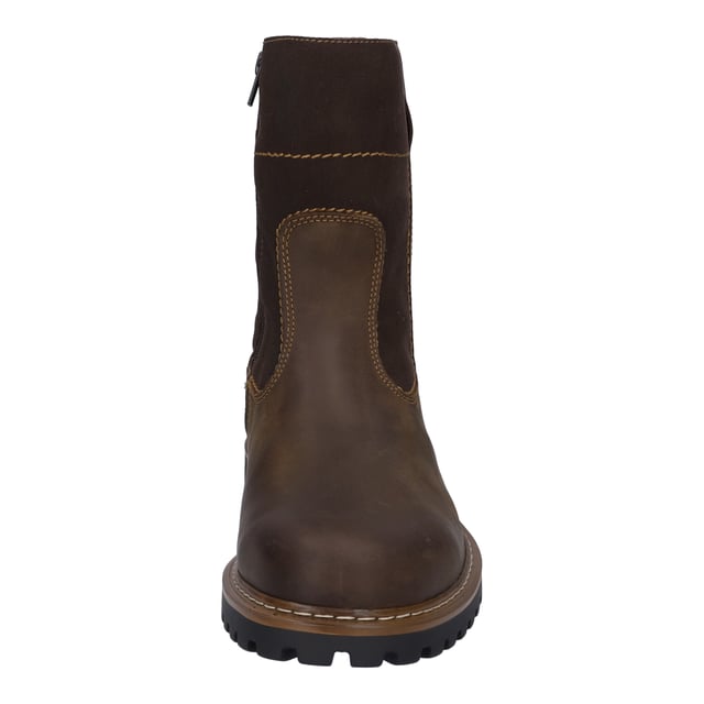 Las botas están fabricadas con piel de vaca fina, lo que los hace muy duraderas. Para el invierno, estas botas por su cálido forro de piel de cordero. La práctica cremallera sirve para una sujeción firme en el zapato. El tipo de fabricación AGO garantiza un zapato ligero y estable. Gracias a la anchura de zapato G nuestras botas ofrecen gran amplitud para los pies normales. El modelo Chance es el compañero perfecto para sus momentos de ocio.
