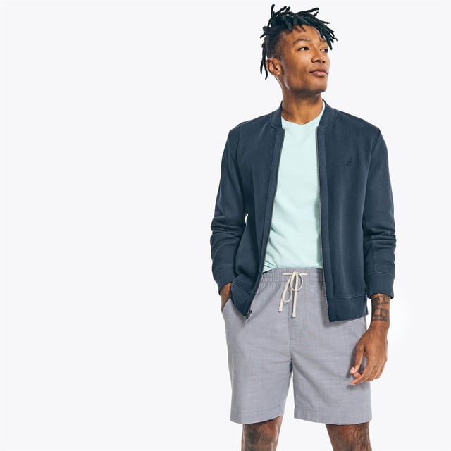 Your 'go to' summer shorts featuring a comfortable elastic-drawstring waist Multiple pockets to keep your necessities close and secure. Nautica logo embroidered above back welt pocket Fit: Relaxed, Sizing: As expected