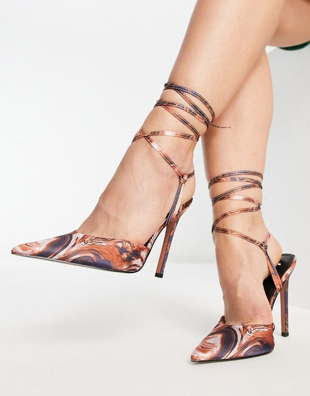 Asos snake print heels discount
