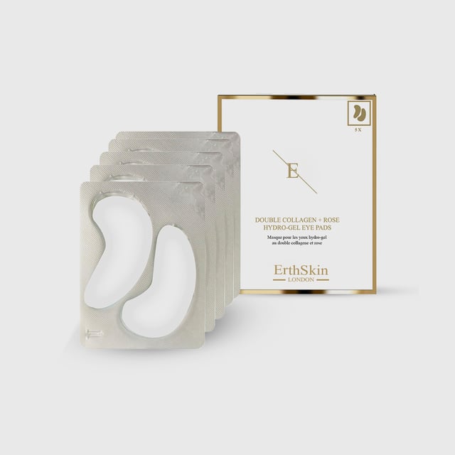 Double Collagen + Rose Hydro-Gel Eye Pads 5 x 2
 
 
 
 - Dual Collagen action to firm and moisture skin
 
 - Depuff and cool the under-eye area
 
 - Rejuvenate tired-looking under eyes
 
 - Smoothen the look of fine dehydration lines
 
 - Contains Collagen Amino Acids and Soluble Collagen
 
 - Eye pads are made from natural seaweed no plastic
 
 
 
 Double Collagen + Rose Hydro-Gel Eye Pads aims to rejuvenate, depuff and lock in moisture. Dual Collagen action aims to give the skin more firm look while rose is super antioxidant that aids in anti-ageing. The eye pads are filled with a serum that feels cool to the skin and is full of moisture. Pack contains 5 x 2 patches. 
 
 Usage : Apply each pad to the underside of each eye. Leave for 10-15 minutes. Remove and gently massage in any residue. Do not re-use the pads. Use weekly
 Caution: Discontinue use if redness occurs. Avoid contact with the eyes. Do not ingest.