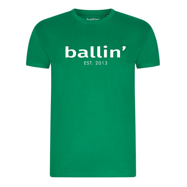 Camiseta de hombre de la marca Ballin Est. 2013. Estas camisetas de Ballin Est. 2013 están hechas de 100% algodón orgánico, y tienen un ajuste Regular. Se trata de un corte ligeramente más estrecho. El suave algodón proporciona una gran comodidad.  Marca: Ballin Est. 2013Nombre del modelo: Regular Fit ShirtCategoría: camiseta de hombreMateriales: algodón orgánicoColor: verde kelly