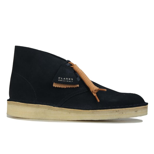 Clarks navy deals suede boots