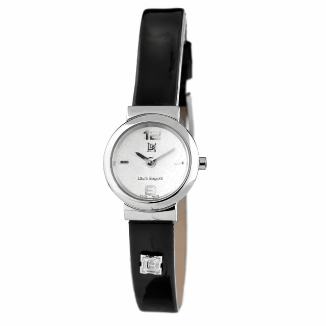 Laura Biagiotti Dameshorloge Kwarts Zilver• Materiaal kastdeksel: Staal• Soort glas: Mineraal• Materiaal Band: Leer• Kleur kast: Zilver• Waterdichtheid: 0 m (0 ATM)• Diameter: 22 mm