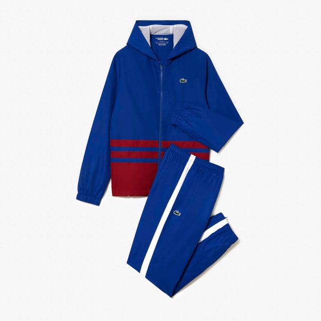 Heren Lacoste Sportsuit Tennis Trainingspak in Blauw - Main Image