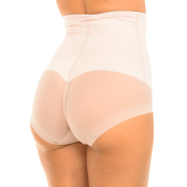 Forte Silhouette Girdle Janira  
Zonder rubber sluiting voor vastmaken.  
Groter comfort.  
Detail van de naam van het merk aan de bovenkant.  
Dubbel effect met stringeffect en maximale vermindering.  
Semi-transparante achterkant.  
Comfortabele en ademende stof, laat geen afdrukken achter.  
Elastische stof.  
Binnenvoering aan de onderkant.  
Zichtbare naden in de kleur.  
Samenstelling: 65% polyamide, 35% elastaan  
Verzorging:  
- Wassen op max temperatuur 30º.  
- Geen bleekmiddel gebruiken.  
- Niet in de droger.  
- Niet strijken.  
- Niet chemisch reinigen.