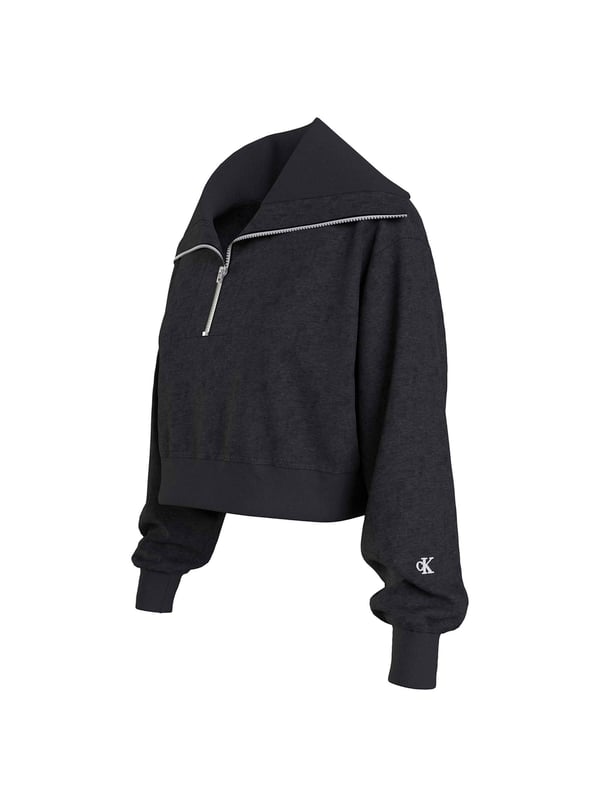 Color: Negro CK BLACK BEH Mangas: Larga Escote: Alto Detalles: Logo CK en la manga izquierda Largo: Corto Ajuste: Regular Cierre: Cremallera Ocasión: Tiempo libre