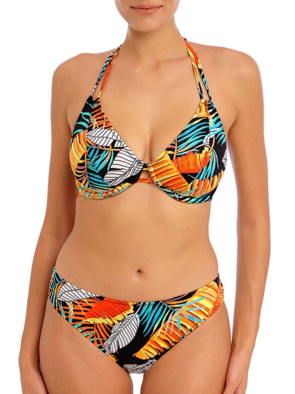 Freya Samba Nights Halter Bikini Top. Sexy low plunging neckline for less coverage. This product is recommended as hand wash only.