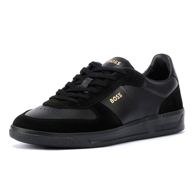 Introducing these leather and suede trainers. Excellently crafted, they showcase embossed branding on both the side and tongue. Experience ultimate comfort with a fully lined interior.