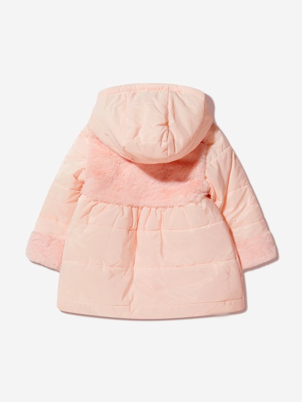 Introducing the Girls Faux Fur Trim Hooded Coat from Patachou, an essential addition to any girl's wardrobe. It astutely pairs style and comfort, ideal for all seasons. Here are the signature features:  Classy Design: The faux fur trim on the hood adds a touch of luxury, transforming the coat into a chic statement piece.   Premium Quality: Made from top-tier materials, ensuring warmth, while maintaining a child comfort throughout the day.  Refresh Your Girls Wardrobe: This Patachou coat can elevate your girl's wardrobe into a new standard of fashion! Order now for an unforgettable and stylish look.