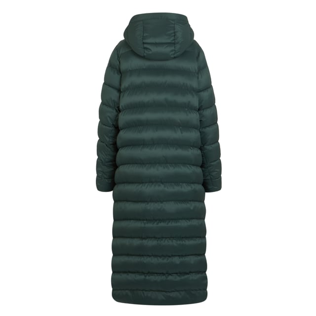 100% Polyester. Fabric: Baffled, Synthetic. Design: Quilted. Fabric Technology: Durable, Insulating, Water Repellent. Badge, Padded. Neckline: Hooded. Sleeve-Type: Long-Sleeved. Cuff: Lycra Ribbed. Hood Features: 3 Piece, Grown On Hood. Length: Longline. Pockets: 2 Side Pockets, 1 Inner Pocket, Concealed Zip. Fastening: Full Zip. Sustainability: Feather-Free, Made from Recycled Materials. 8 UK: 32 in. 10 UK: 34 in. 12 UK: 36 in. 14 UK: 38 in. 20 UK: 45 in. 18 UK: 43 in. 16 UK: 40 in.