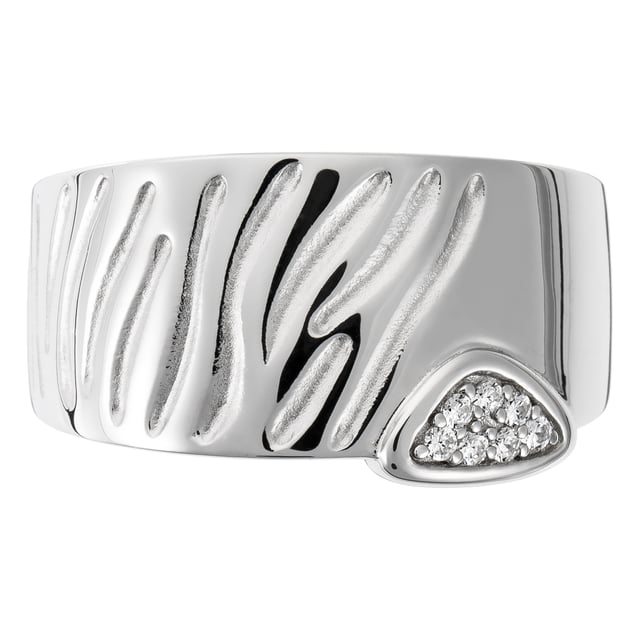 This elaborate Ring for Women from Orphelia  is the perfect gift to spoil yourself or a loved one. The Ring is made out of 925 Sterling Silver, colored Silver at Size: 52 weighing in at 10.9 grams with a Width of 1.2 cm at its widest point. The Orphelia Women's 925 Sterling Silver Ring - Silver ZR-3822 is delivered in a stunning gift box and carries a two year warranty.