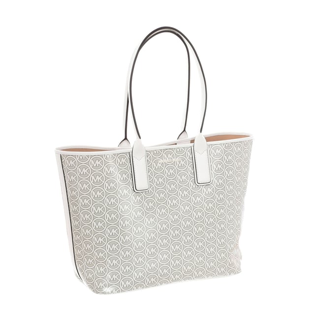 Bolso tote 35H1T2JT3C mujer 

Diseño y Forma:
- Este bolso Michael Kors tiene una silueta clásica de estilo tote.
- Presenta una forma rectangular y estructura rígida para mantener la forma.

Asas:
- Cuenta con asas de mano largas para llevar el bolso cómodamente en el brazo.
- Las asas están diseñadas para soportar el peso del bolso lleno.

Cierre:
- No tiene cierre.

Detalles de la marca:
- Tiene el logotipo de la marca Michael Kors grabado en el frontal.

Características:
- No tiene bolsillos internos.
 Medidas: 45x30x16cm
 Composición: 100% PVC
 Cuidados:
Limpiar con un paño húmedo.