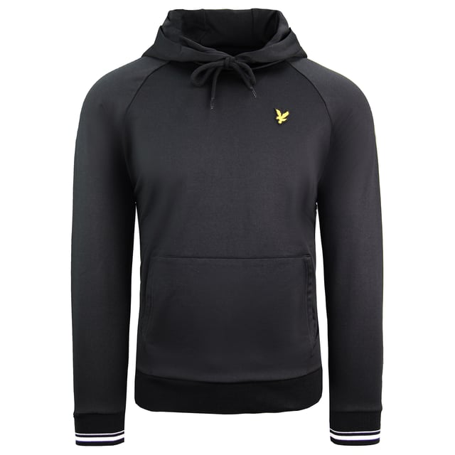 Lyle & Scott Tipped Tricot Sudadera con capucha de manga larga Negro Hombre Pullover MLW1306V Z865