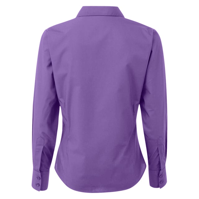 65% Polyester, 35% Cotton. Fabric: Poplin. Design: Plain. Fastening: Button-Down. Neckline: Collared. Cuff: Double Button. Sleeve-Type: Long-Sleeved. Hem: Rounded. 2 Back Darts. Sustainability: Amfori, BCI Approved, REACH, Sedex, WRAP Certified. 6 UK: 31 in. 8 UK: 33 in. 10 UK: 35 in. 12 UK: 37 in. 14 UK: 39 in. 20 UK: 45 in. 22 UK: 47 in. 24 UK: 49 in. 26 UK: 51 in. 28 UK: 53 in. 18 UK: 43 in. 16 UK: 41 in. 30 UK: 55 in.