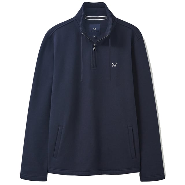 A brand-new take on a half zip sweatshirt in taupe. Everything we do is designed with the British coast in mind – and it rings especially true with this style. With a funnel collar to warm you from the sea breeze and pockets for stashing essentials, it’s just what you need for long brisk walk.