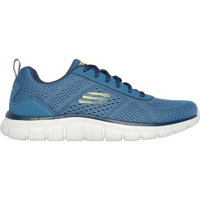 Train in lightweight comfort and sporty style wearing Skechers Track Leshur. This sleek lace-up features an engineered mesh and synthetic upper with a cushioned Skechers Memory Foam comfort insole.
