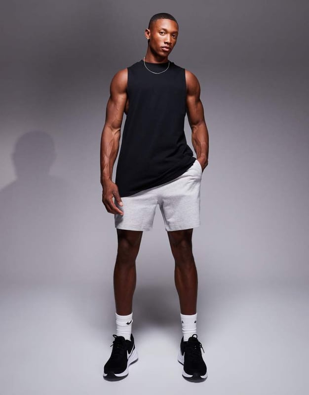 ASOS 4505 Icon 7 inch training sweat shorts with quick dry in grey Shorts by ASOS 4505 Take the short cut Elasticated drawstring waist Side pockets Logo to side Regular fitSold By: Asos