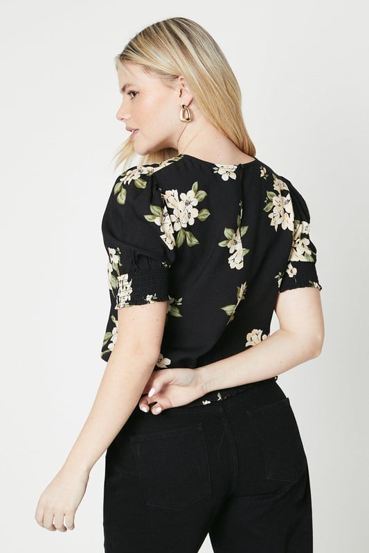Shirred Hem Blouse