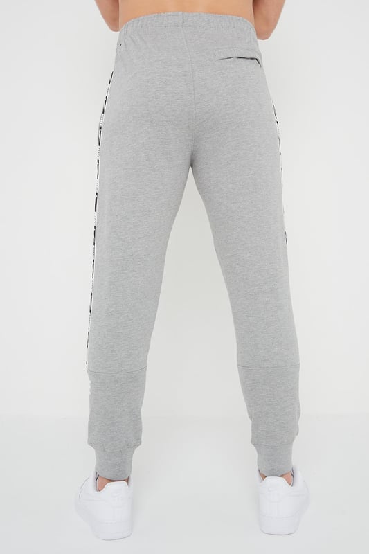 Topshop brushed ribbed sweatpants in gray heather