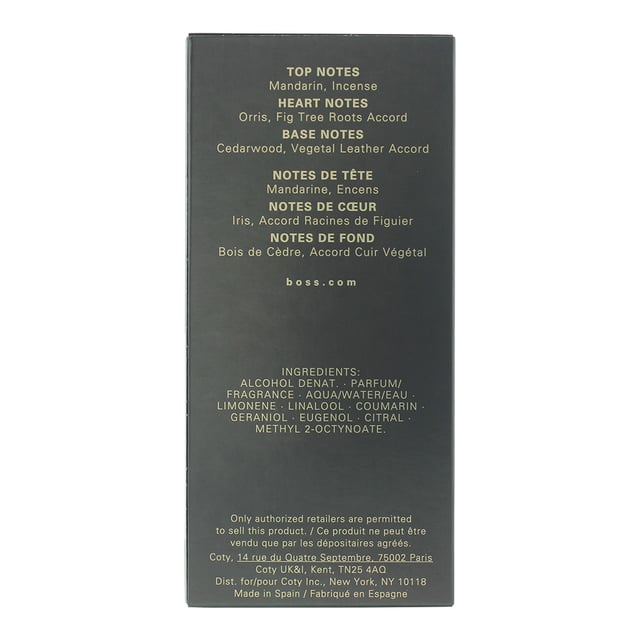 Boss Bottled Eau de Parfum by Hugo Boss is a woody spicy fragrance for men. Top notes: apple, black pepper and bergamot. Middle notes: cinnamon, chestnut and cardamom. Base notes: musk and vetiver. Boss Bottled Eau de Parfum was launched in 2020.