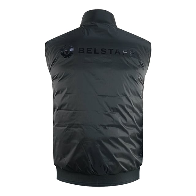 Belstaff Flash Circuit Black Reversible Down Gilet Jacket. Experience the ultimate in versatility and style with the Belstaff Black Jacket. This reversible down jacket offers both warmth and fashion-forward design, allowing you to effortlessly transition from a casual day look to a chic evening ensemble. Stay cozy and look amazing with this must-have jacket!. Down Jacket, Yellow On The Reversible, Material: 100% Polyamide, Filling: 90% White Duck Down, 10% White Duck Feather. Branded Badge On Left Chest, Lightweight, down-filled jacket, Reversible wear with neon detailing, Packs away into a bag, Exposed front-zip closure, Two snap-closure side pockets. Reverisble Jacket, Zip Closure, Black Gilet, Yellow Gilet. Style: Reversible Flash Circuit Gilet BKNYL